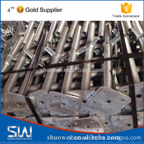 heavy duty hollow adjust screw jack for scaffolding